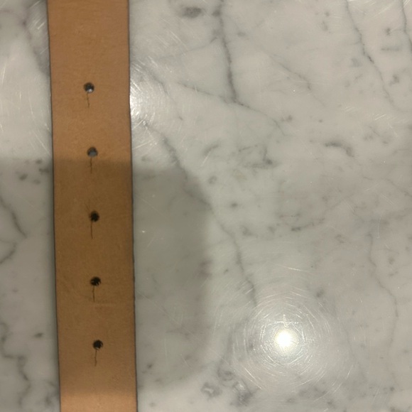 Women’s Carlisle size Large 1”skin belt. 37” length. lizard/snake grey tone - Picture 6 of 8